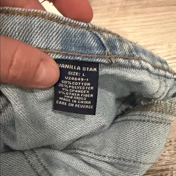 Vanilla Star Ultra Cozy Wide Leg Women's Light Blue Jeans - Picture 5 of 8